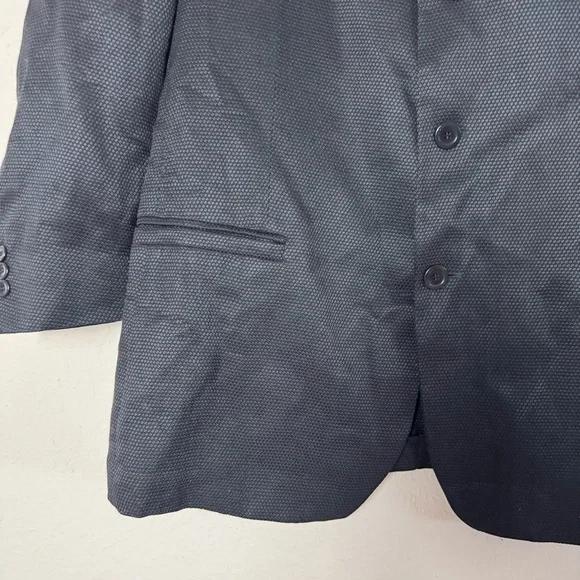 Versace Classic V2 Mens Black Blazer Jacket Wool Silk Blend Size 56 - Picture 3 of 8